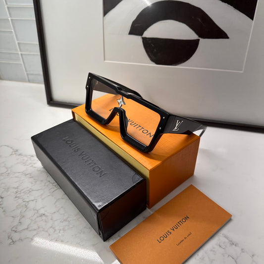 Louis Vuitton Cyclone Sunglasses - Black Frame & Clear Lenses